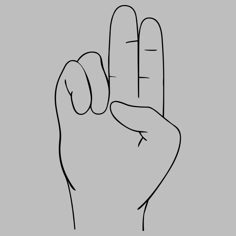 Signe à la main