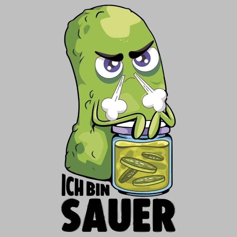 Ich bin sauer Gurke frustriert Statement