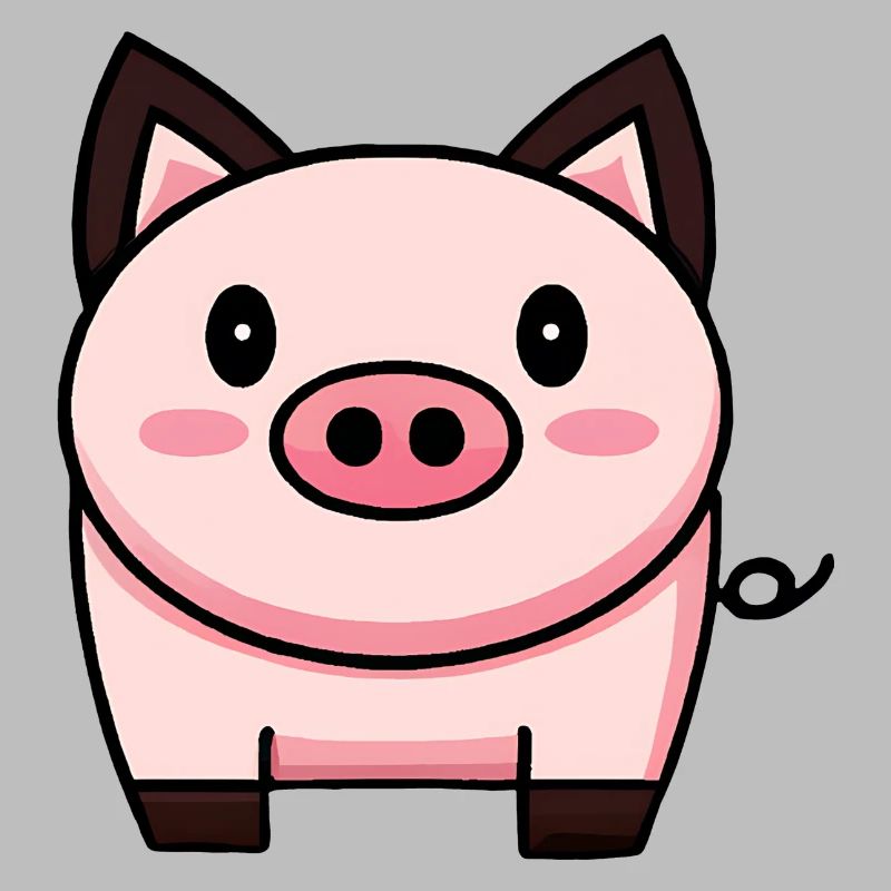 Cochon Kawaii mignon