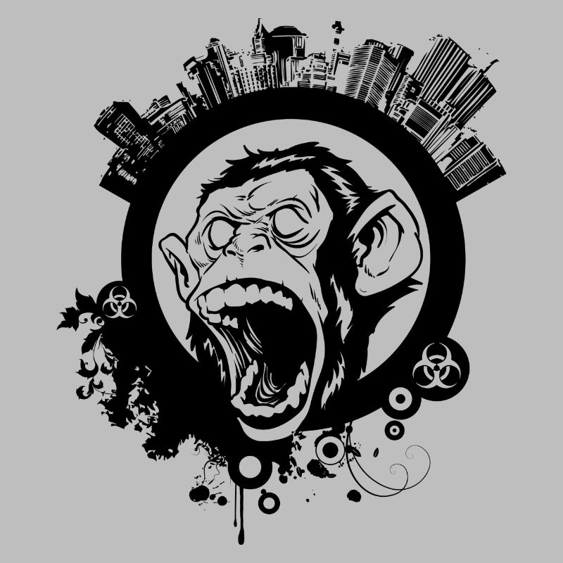 urban monkey, affe