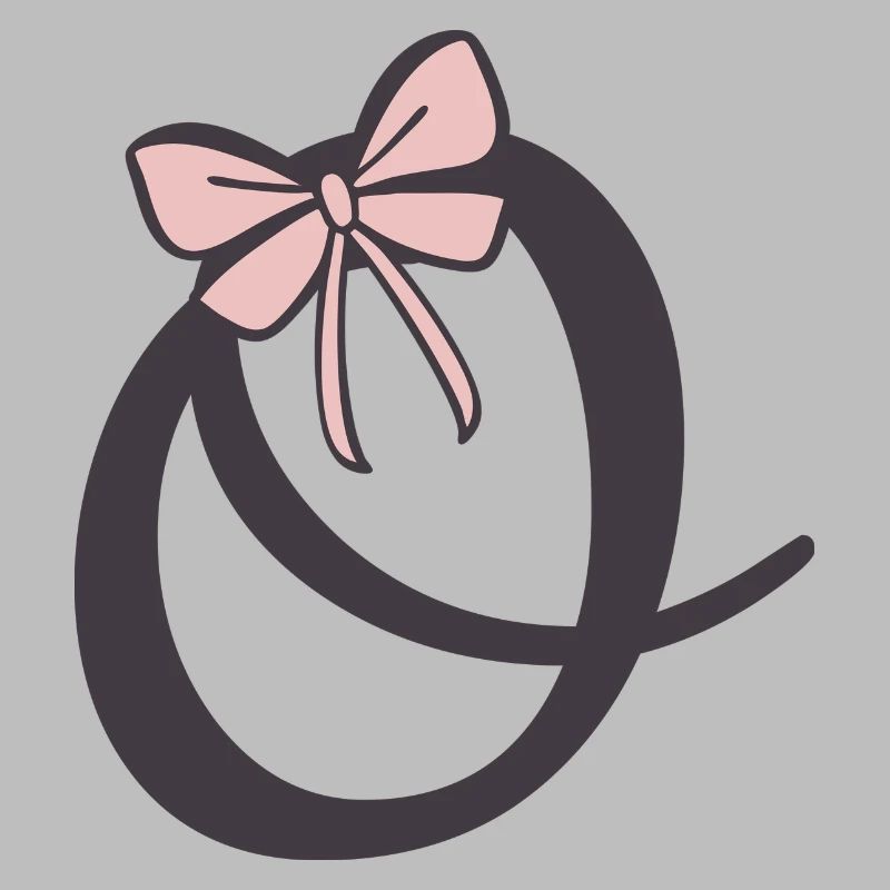 Initial letter O Ribbon