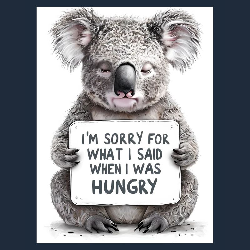 Koala Australien Spruch Geschenkidee