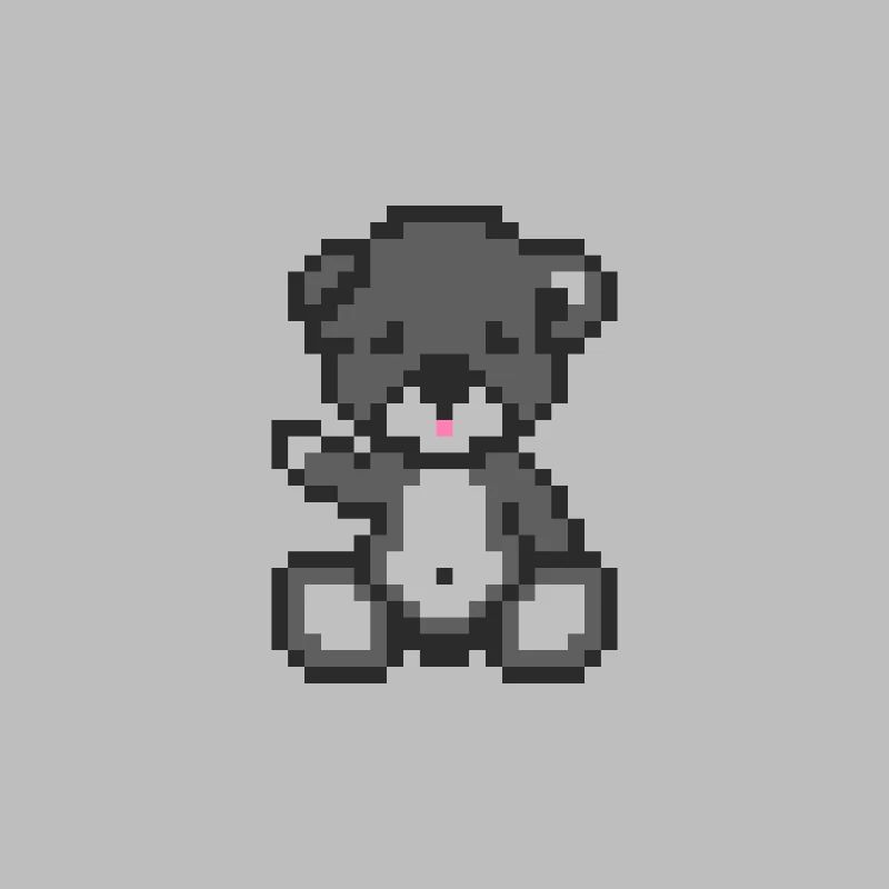 Pixel-Bären-Sturm