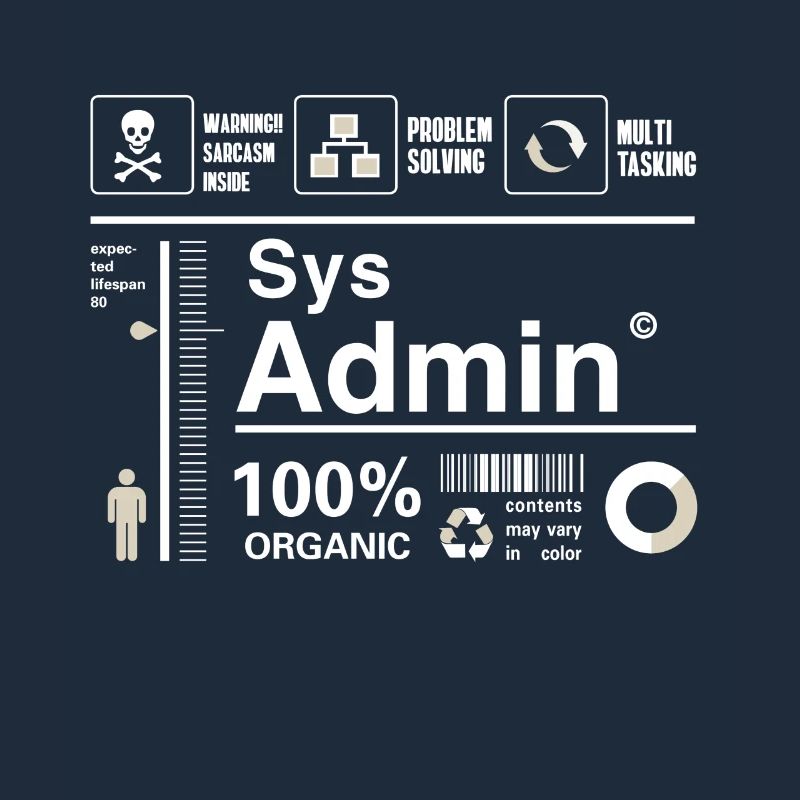 sys admin Inhalt Ironie Humor Computer Nerd pc cor