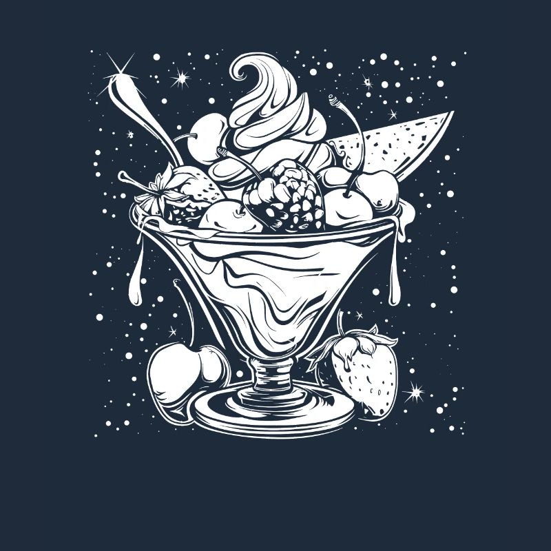 Dessin de coupe glacée