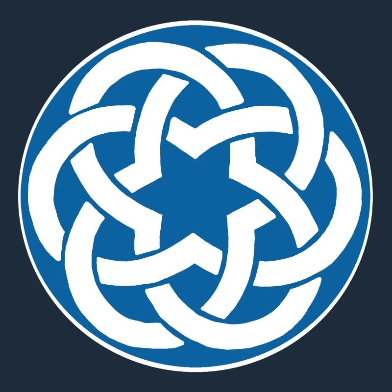 Blauer keltischer Stern