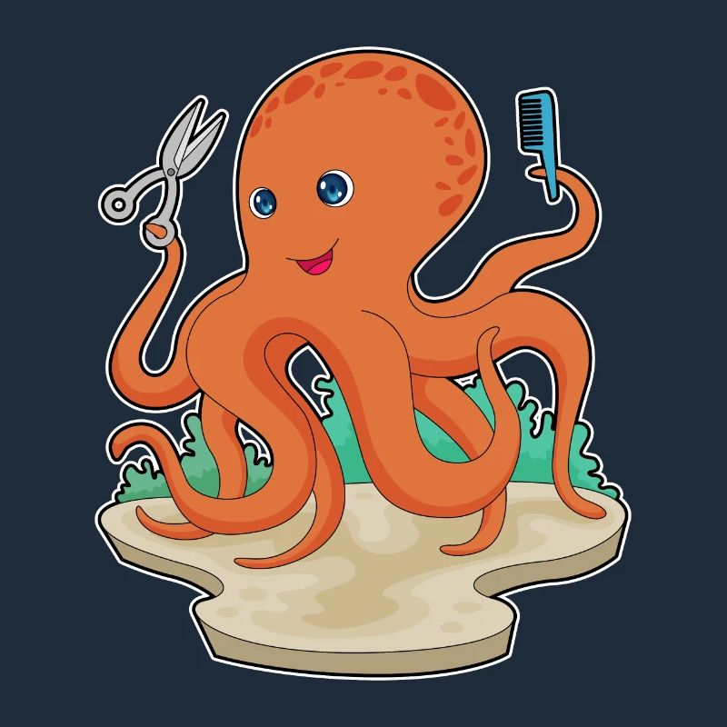 Octopus Coiffeur Ciseaux