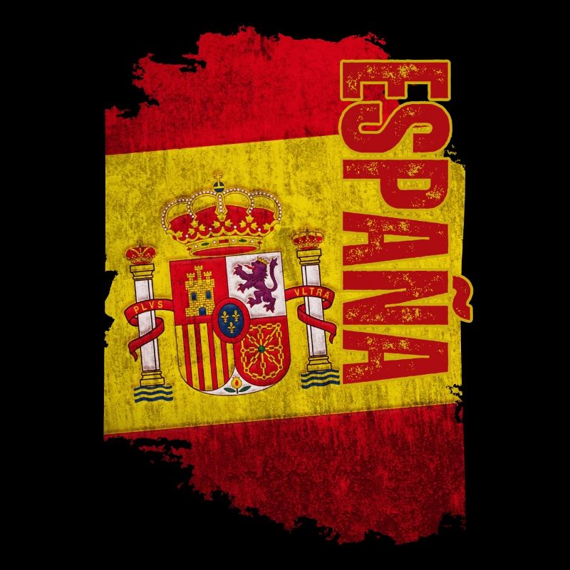 Vertikale Spanien-Flagge, ich liebe Spanien