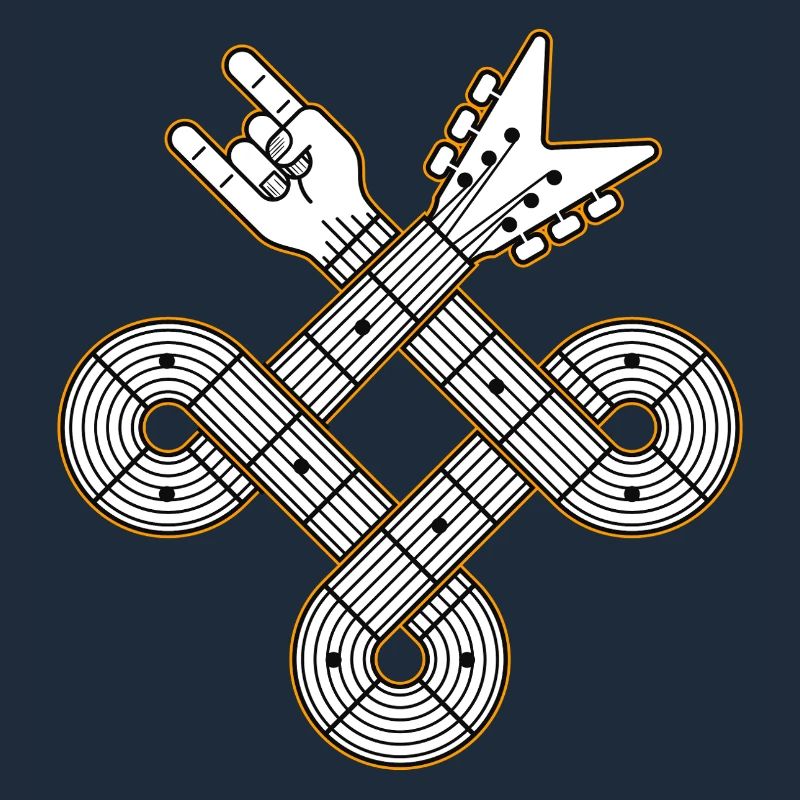 Interlaced Guitar Celtic Knot