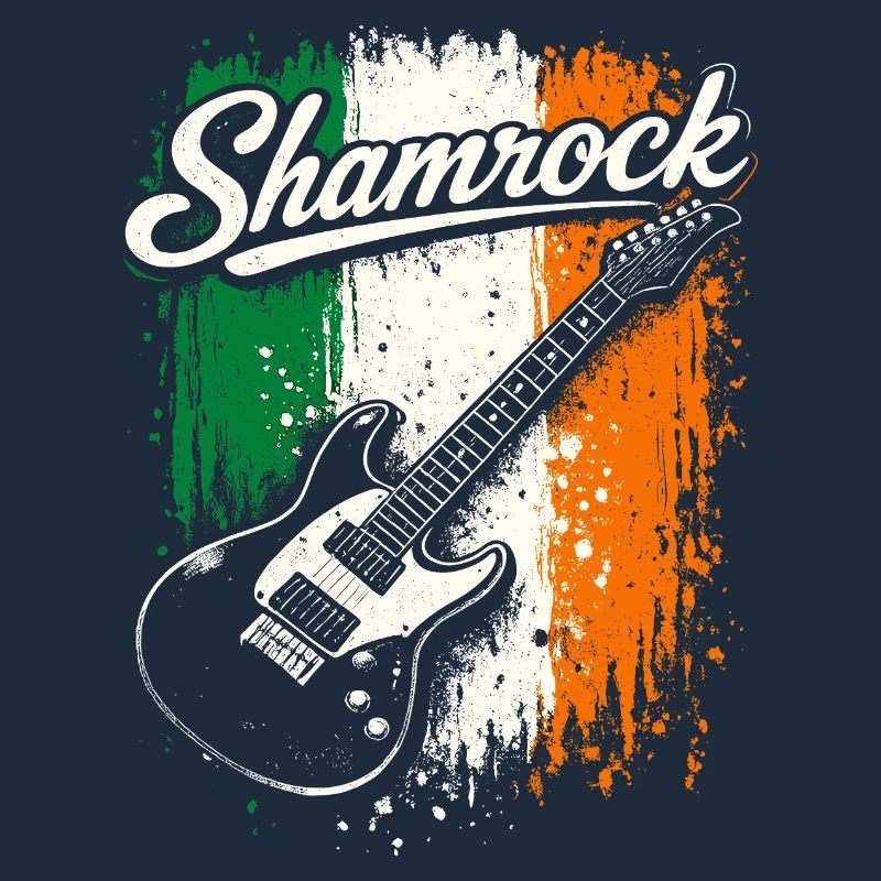 St Patrick E-Gitarre Irish Flag Rock