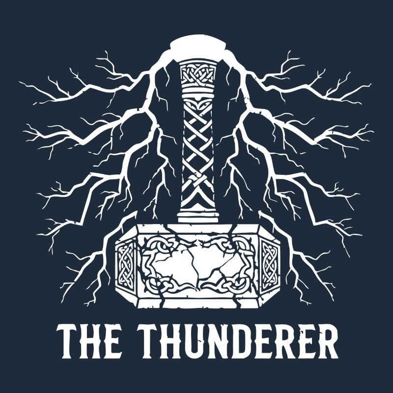 Der Donnerer Thors Hammer Mjölnir Blitz