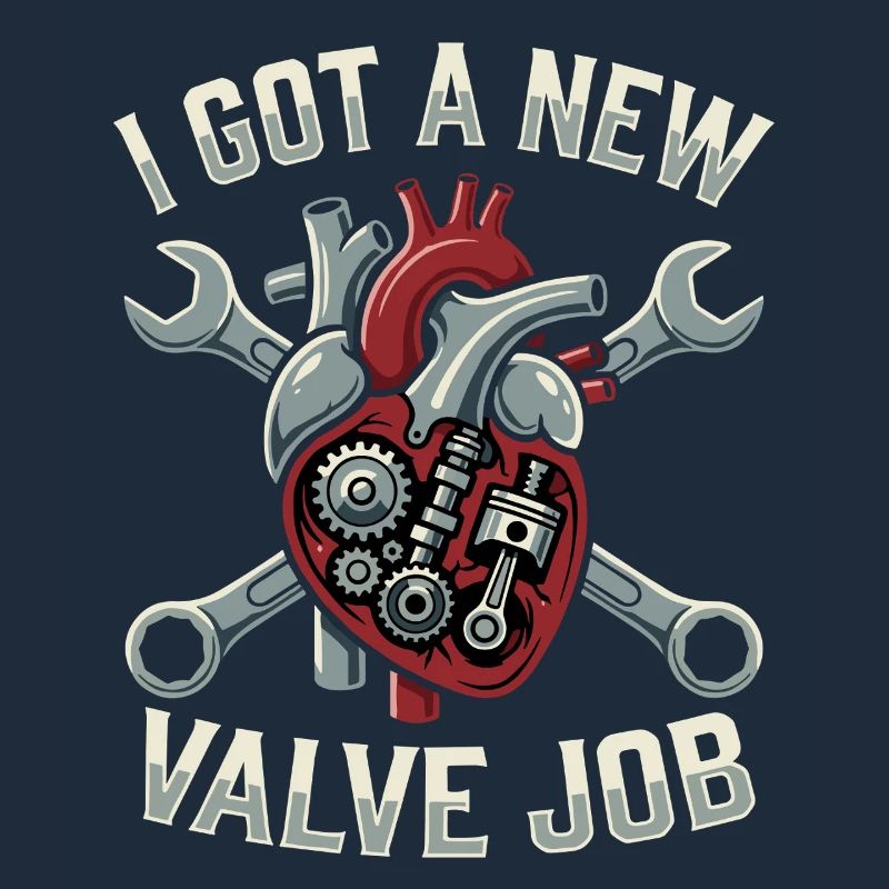 Anatomisches Herz Ventil Humor Motiv