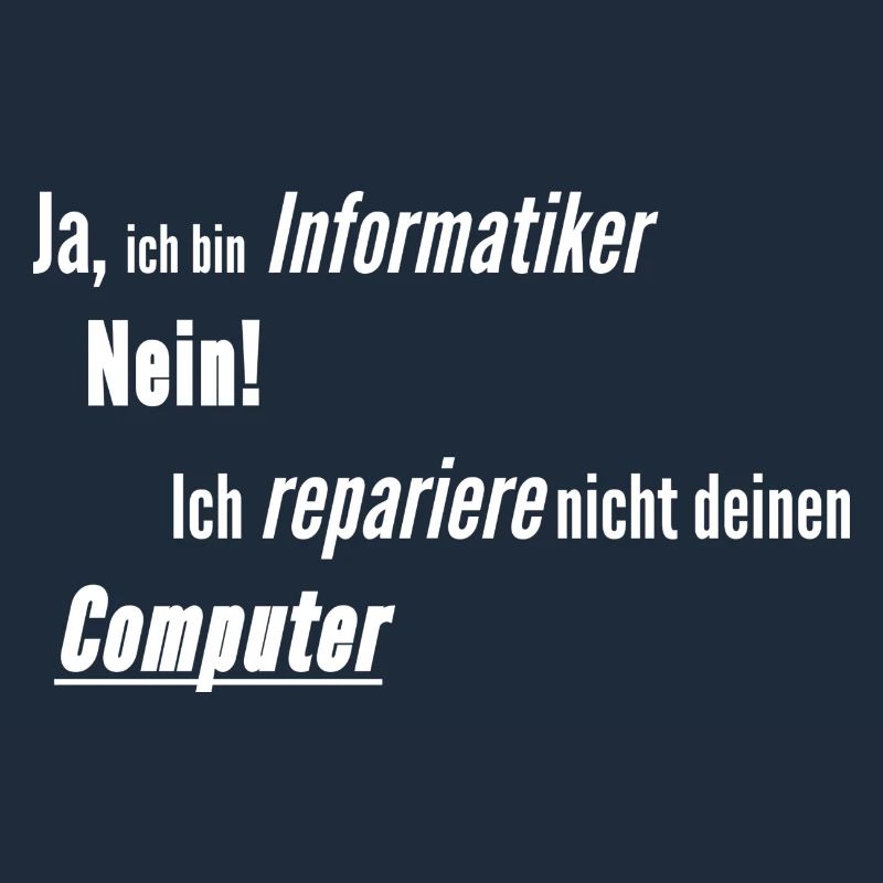 Informatiker Computer kaputt