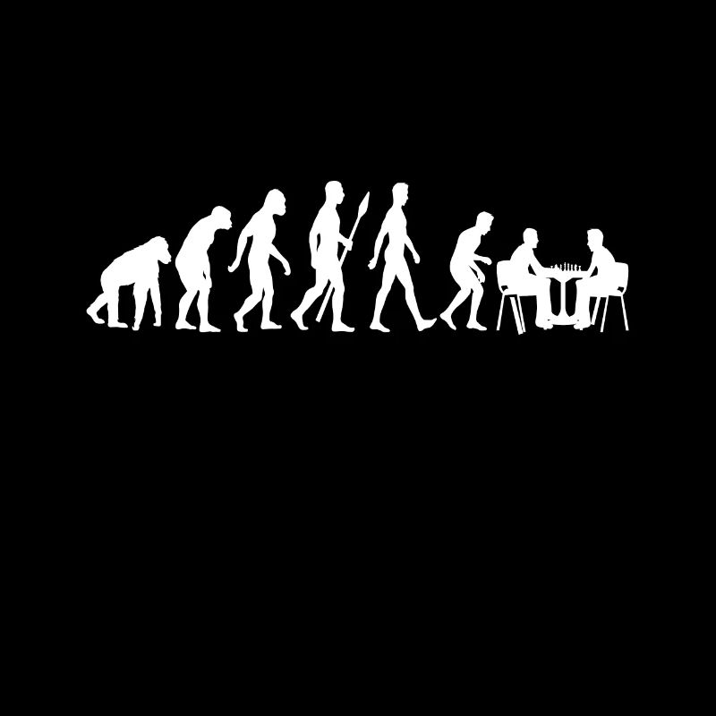 Schach Evolution Schachbrett - Sport Geschenk