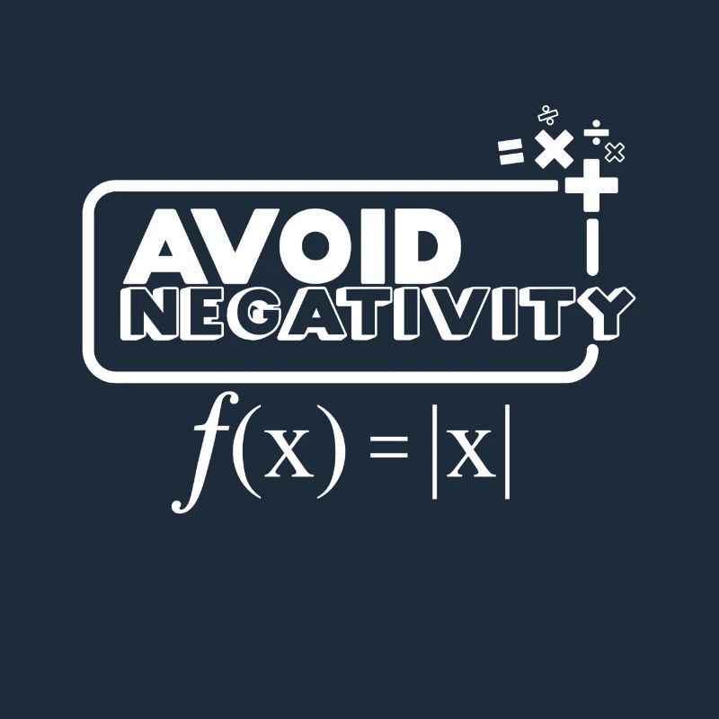 Avoid Negativity - white