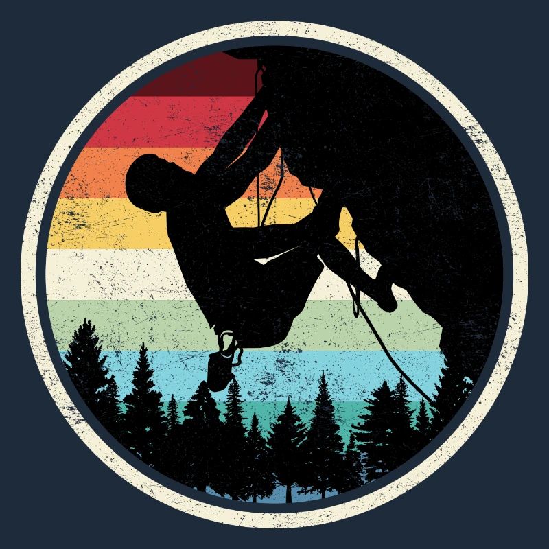 Rainbow Forest Climber Silhouette