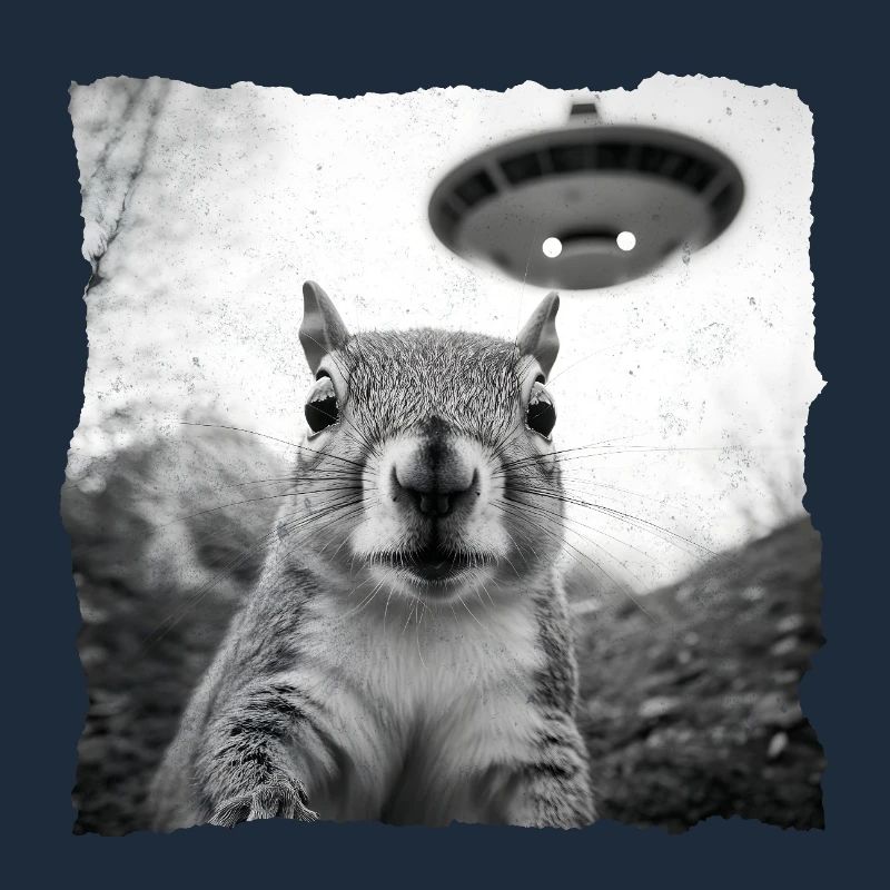 Alien Eichhörnchen Begegnung – Lustiges Sci-Fi