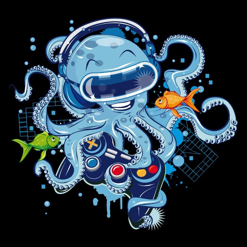 Gaming Oktopus mit Controller