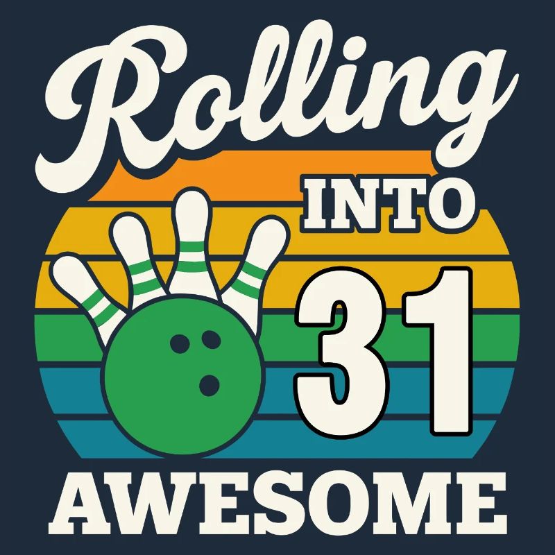 Retro Bowling 31. Geburtstag Design