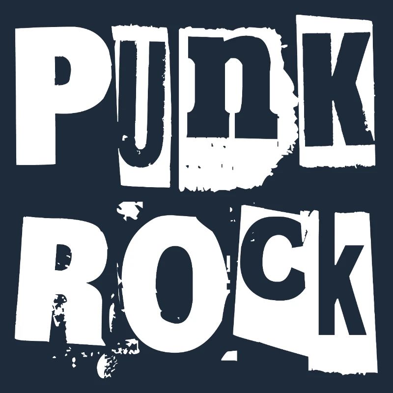 Punk Rock Distressed Text Art