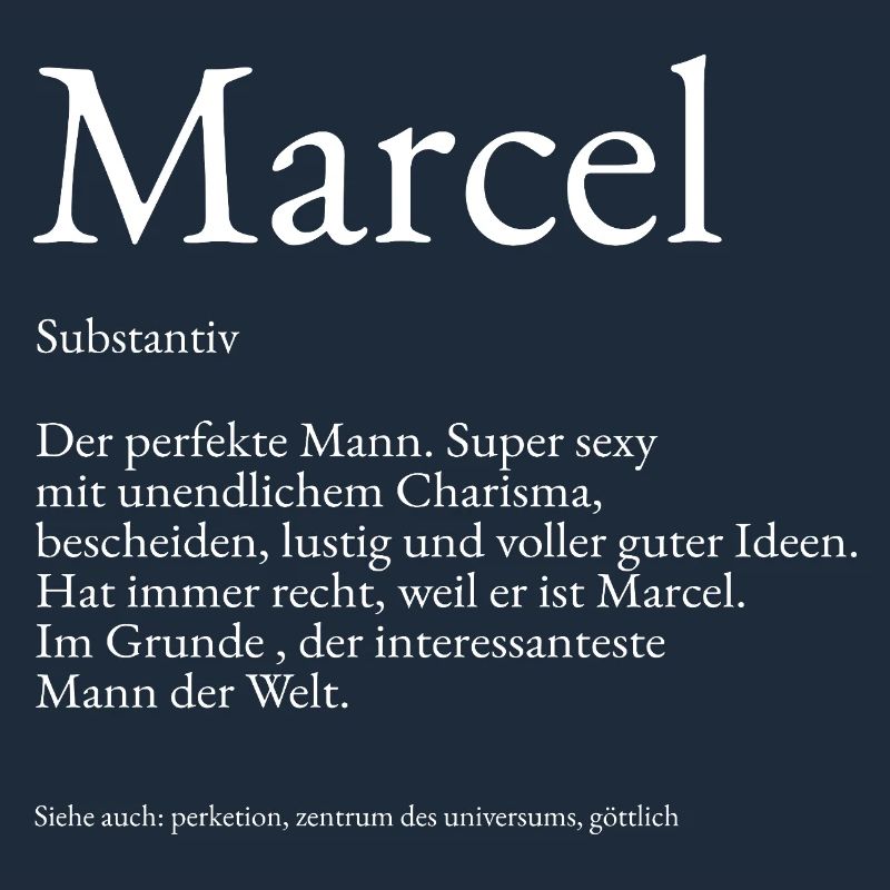 Explication du dictionnaire Marcel Prénom Marcel