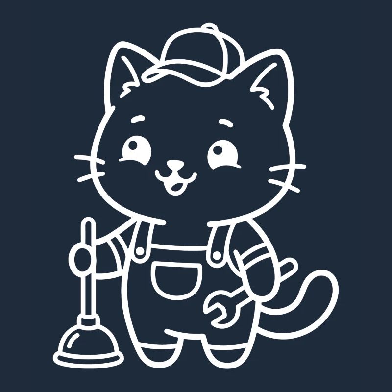 Klempner Kawaii Katze