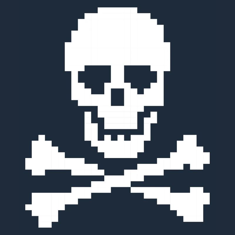 Os croisés du crâne pixel