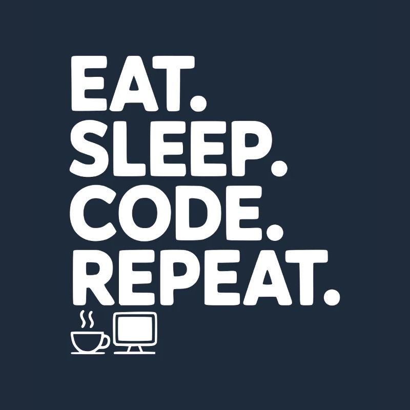 Mange. Dors. Code. Répétez.