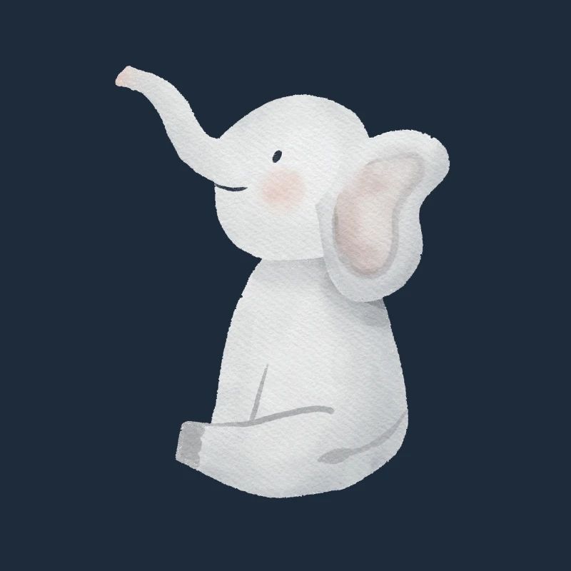 Petit éléphant mignon.