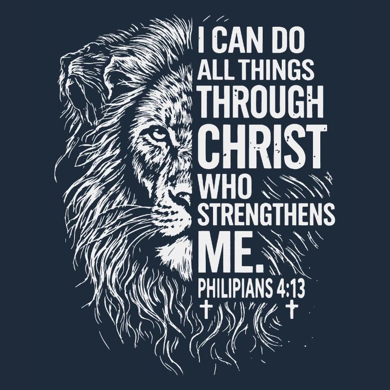 Lion's strength through Christ—Philippians 4:13