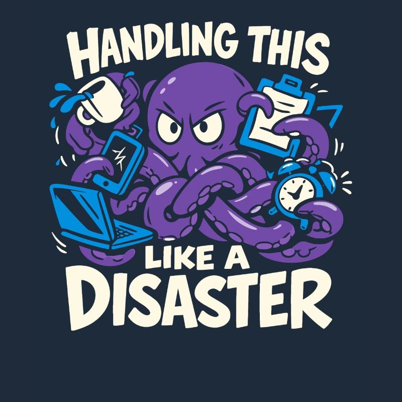 Funny Octopus Overstimulated