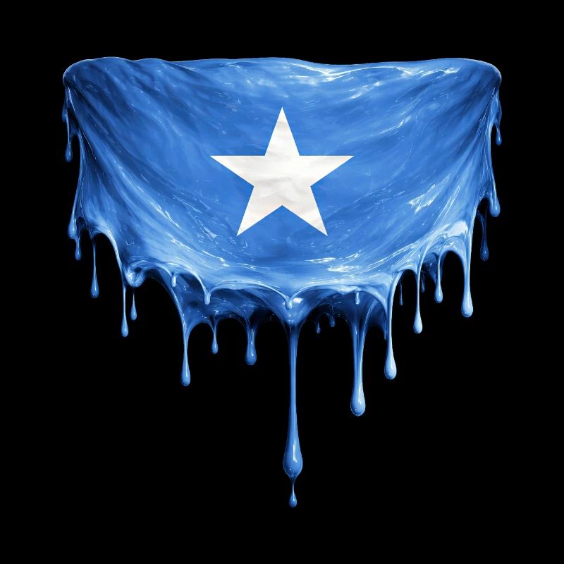 Art de la chute du drapeau somalien