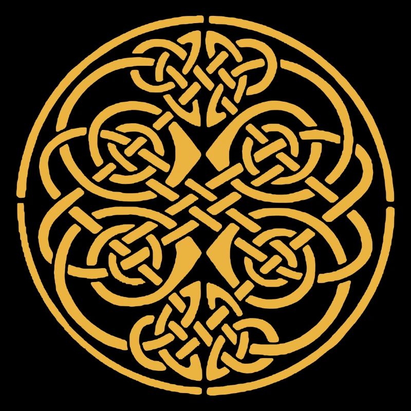 Celtic Gold Knot Mandala