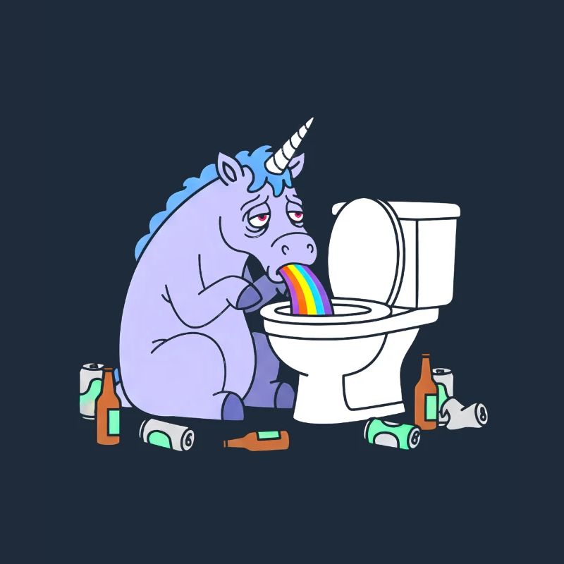Klo Regenbogen Einhorn
