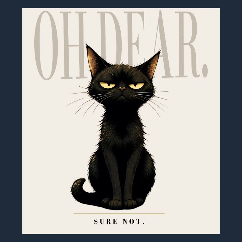 Disappointing. – Sarcastic Black Cat Design