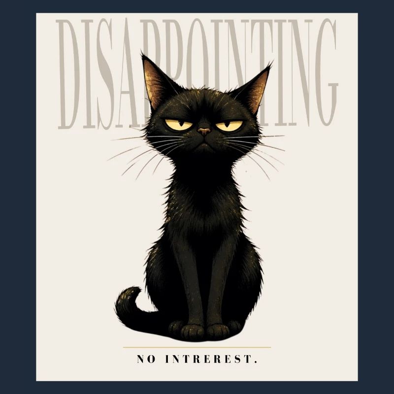 Disappointing. – Sarcastic Black Cat Design