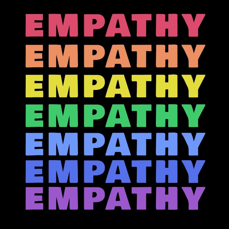 Empathie (Empathy) im Regenbogen Stil