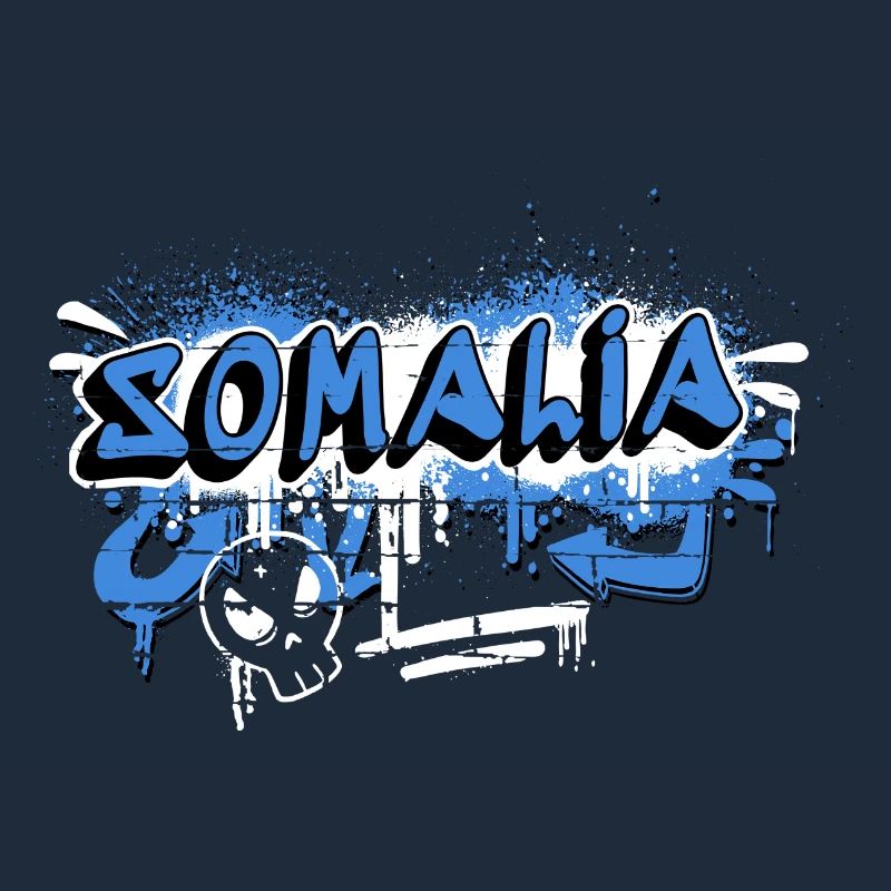 Design de drapeau graffiti de la Somalie