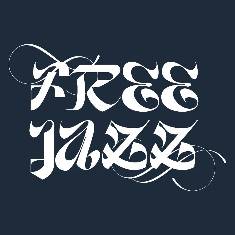 Conception typographique de jazz libre