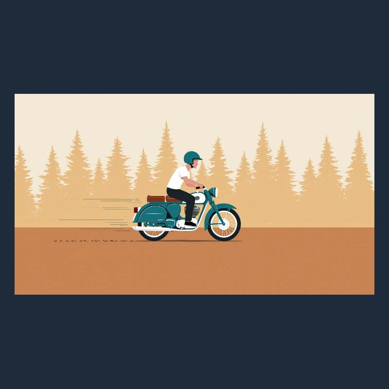 Waldfahrt im Retrolook
