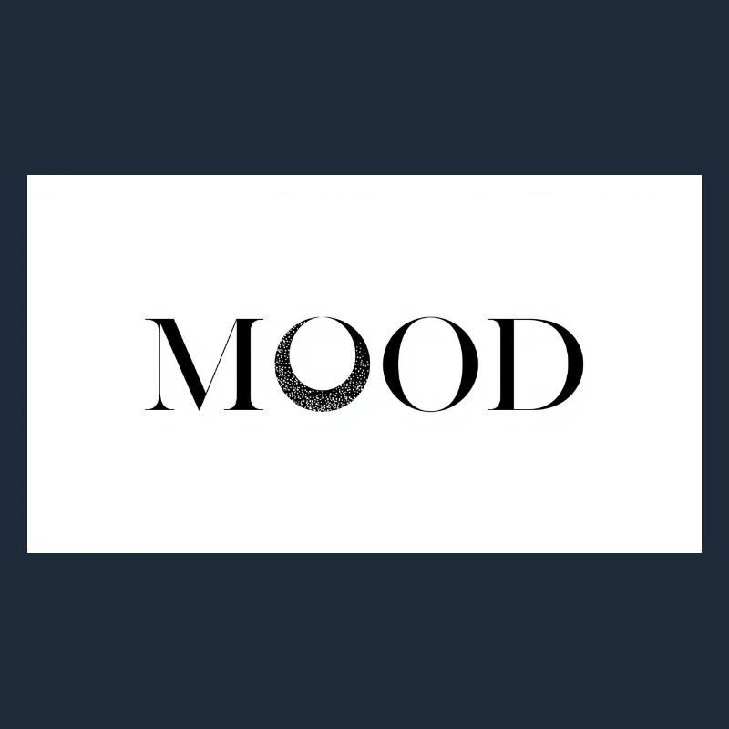 MOOD Minimal Typography Design