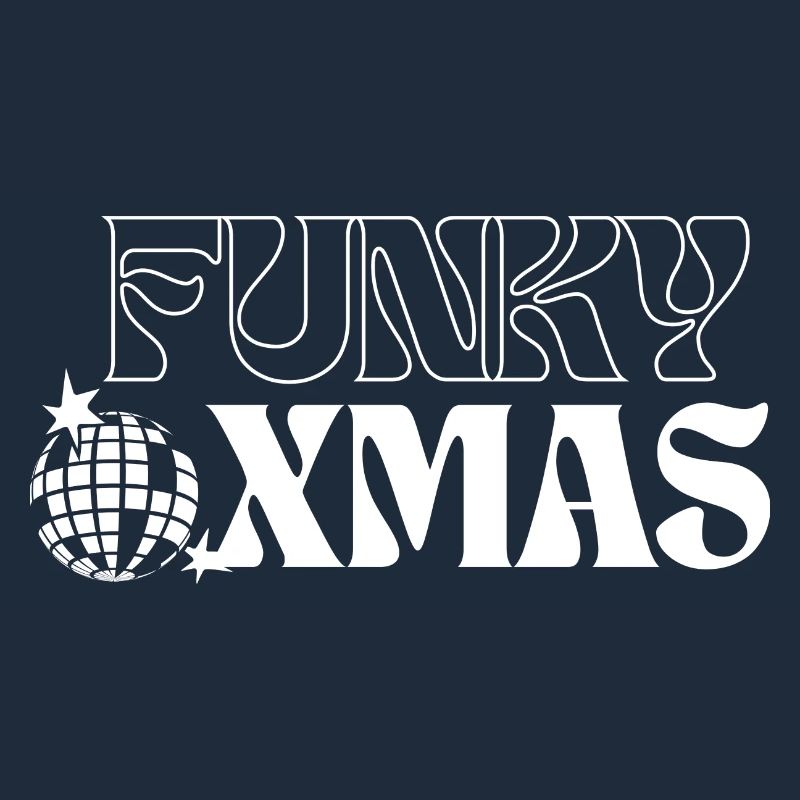 Funky Disco Weihnachtsornament Design
