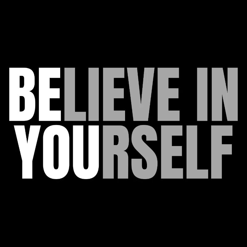 Glaube and Dich Positiv Motivation Erfolg Spruch 