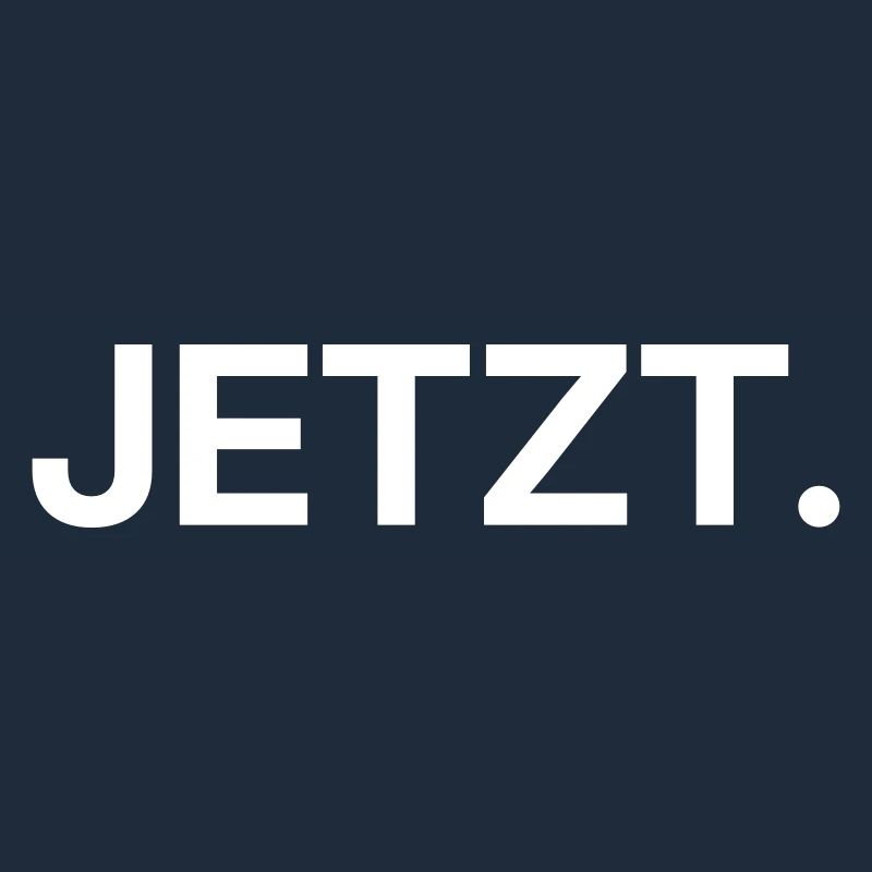 Jetzt – Minimalistisches Textdesign
