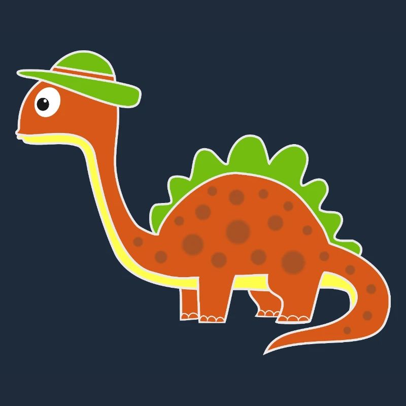 Drôle de dinosaure avec des points