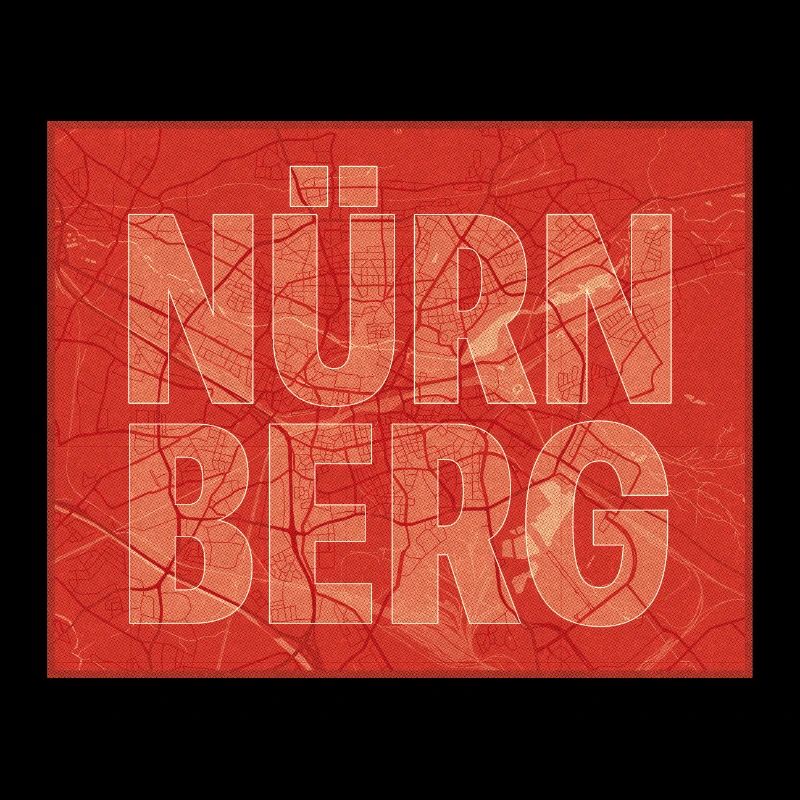 Nürnberg Stadtkarte Bold