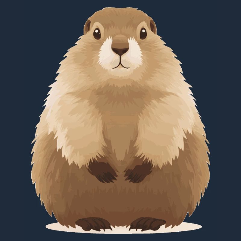süßes knuffiges Murmeltier