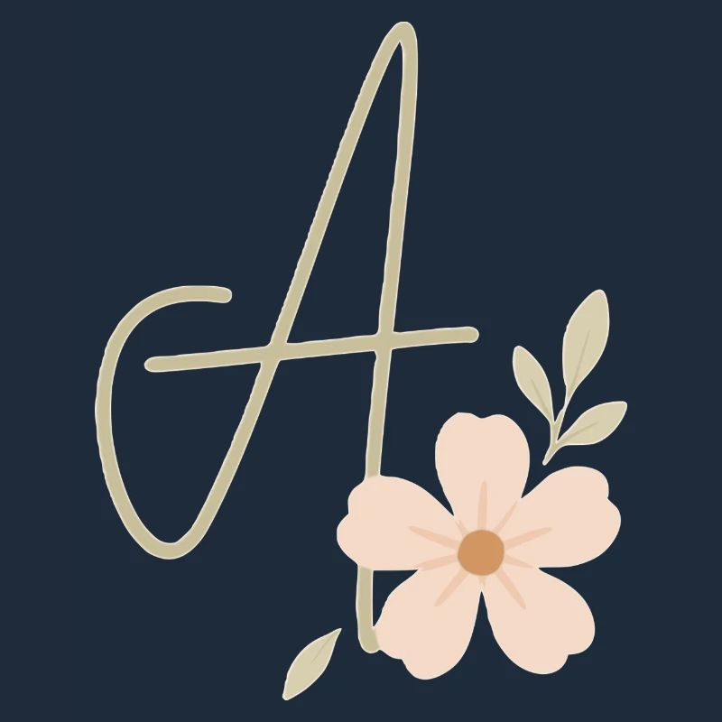 Monogramm Eine Blüte