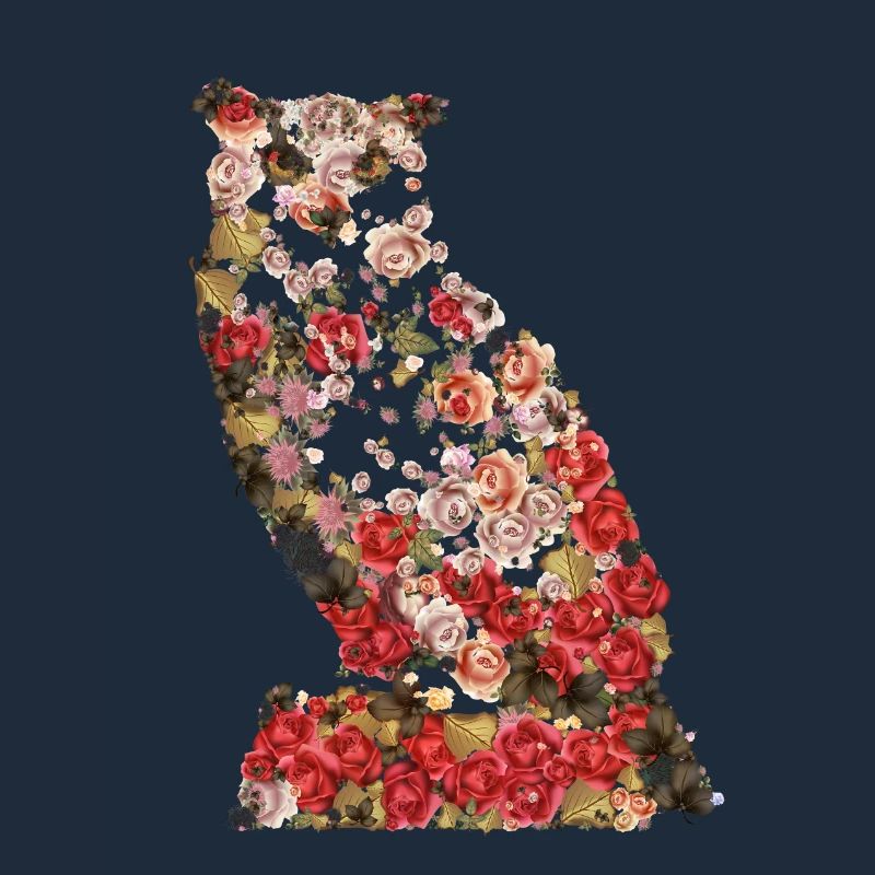 Portrait der großen Vintage Eule. Eule, Eule