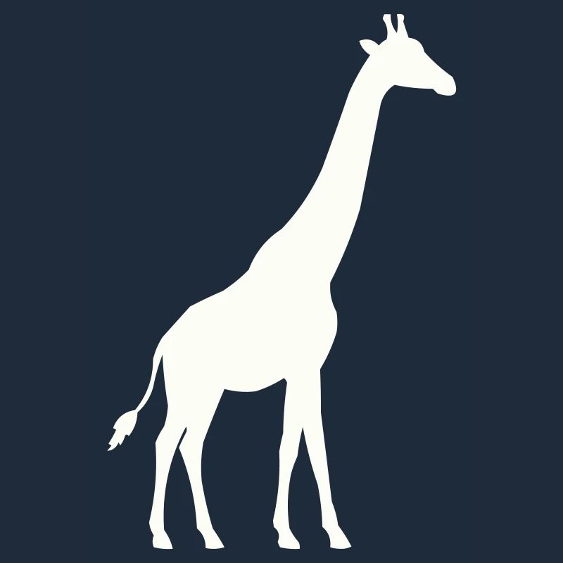 Silhouette de girafe